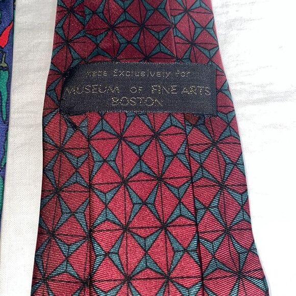 MUSEUM OF FINE ARTS BOSTON Silk Ties-Lot of 3 - Picture 7 of 7